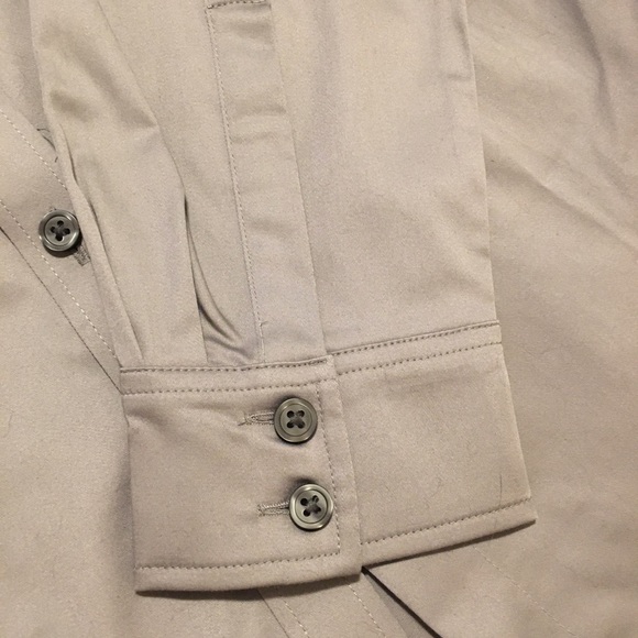 NEW Banana Republic button down shirt Silver/grey - Picture 3 of 4